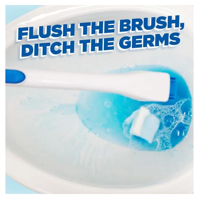 Duck Toilet Cleaner Fresh Brush Handle + 4 Refills - gallery image 3