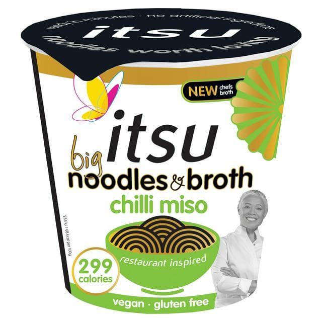 itsu Big Chilli Miso Instant Noodles & Broth Pot 98g - gallery image 1