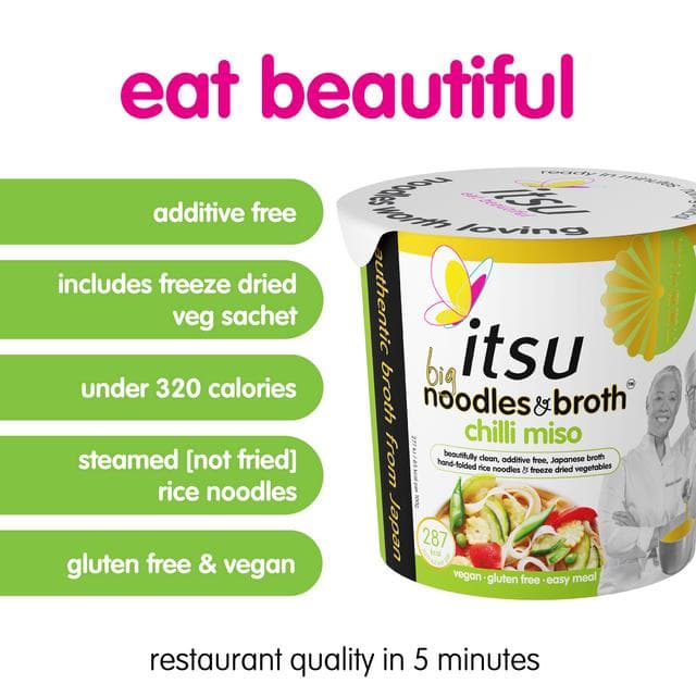 itsu Big Chilli Miso Instant Noodles & Broth Pot 98g - gallery image 2