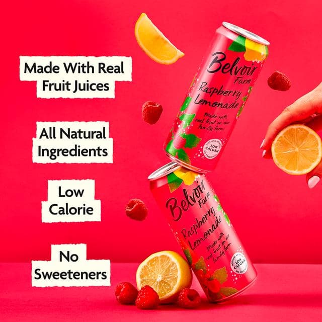 Belvoir Farm Raspberry Lemonade 330ml - gallery image 2