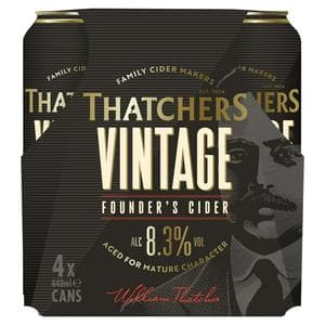 Thatchers 4 x 440ml Vintage Founder’s Apple Cider