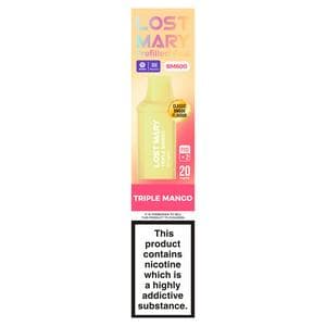 Lost Mary BM600 Triple Mango Prefilled Pod x2 20mg/ml