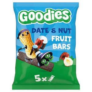 Goodies 5 x 20g Date & Nuts Multipack Kids Snack Fruit Bars