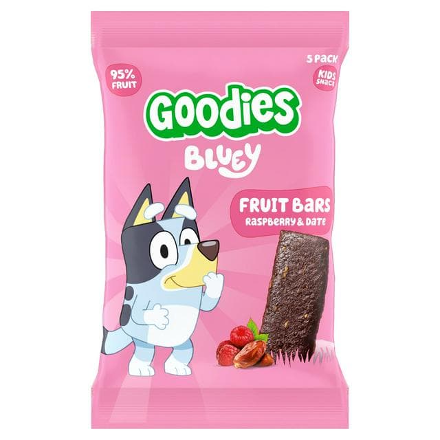 Goodies 5 x 20g Raspberry & Date Multipack Kids Snack Fruit Bars - gallery image 1
