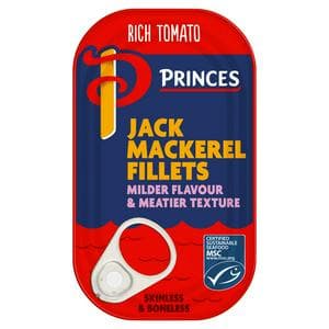 Princes Rich Tomato Jack Mackerel Fillets 125g