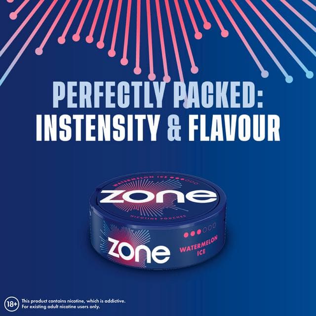 Zone Watermelon Ice Nicotine Pouches 10mg - gallery image 4