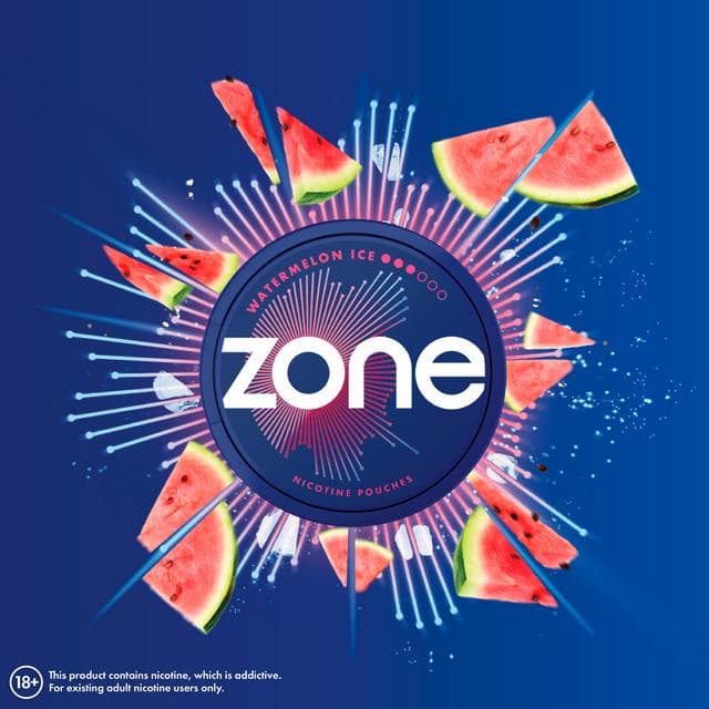 Zone Watermelon Ice Nicotine Pouches 10mg - gallery image 5