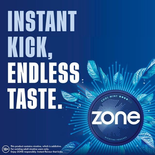 Zone Cool Mint Nicotine Pouches 11mg - gallery image 2