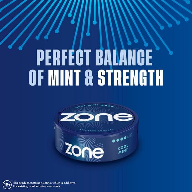 Zone Cool Mint Nicotine Pouches 11mg - gallery image 4