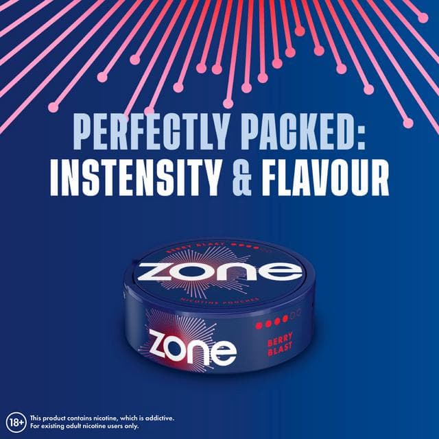 Zone Berry Blast Nicotine Pouches 10mg - gallery image 4