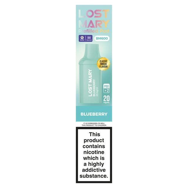 Lost Mary 2 BM600 Blueberry Prefilled Pod 20mg/ml - gallery image 1