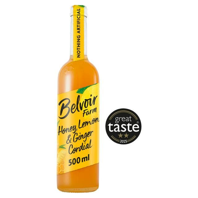 Belvoir Farm Honey, Lemon & Ginger Cordial 500ml - gallery image 1