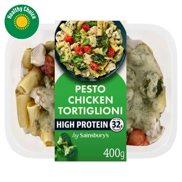 Sainsbury's 400g High Protein Creamy Chicken Pesto Pasta - gallery image 1