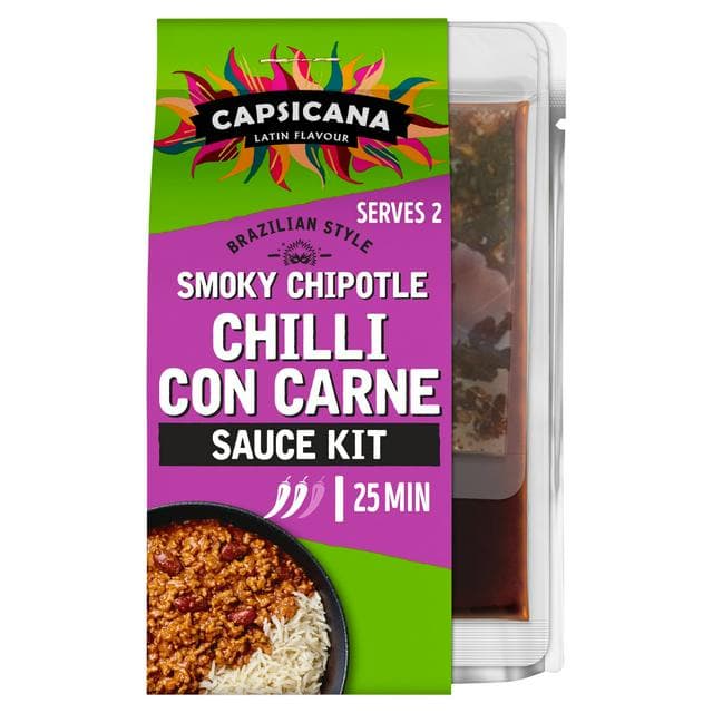 Capsicana 273g Mexican Style Smoky Chipotle Chilli Con Carne Sauce Kit - gallery image 1