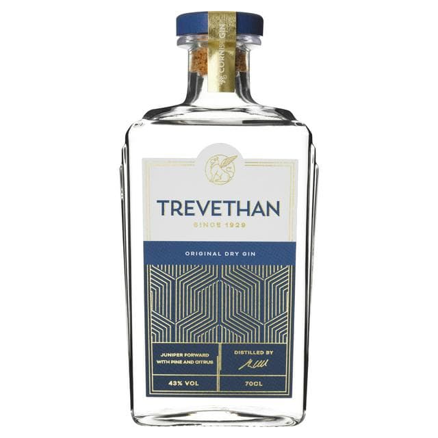 Trevethan Handcrafted Cornish Dry Gin 70cl - gallery image 1