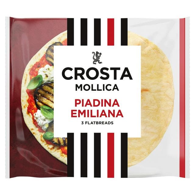 Crosta Mollica 3 x Emiliana Piadina Flatbreads 300g - gallery image 1