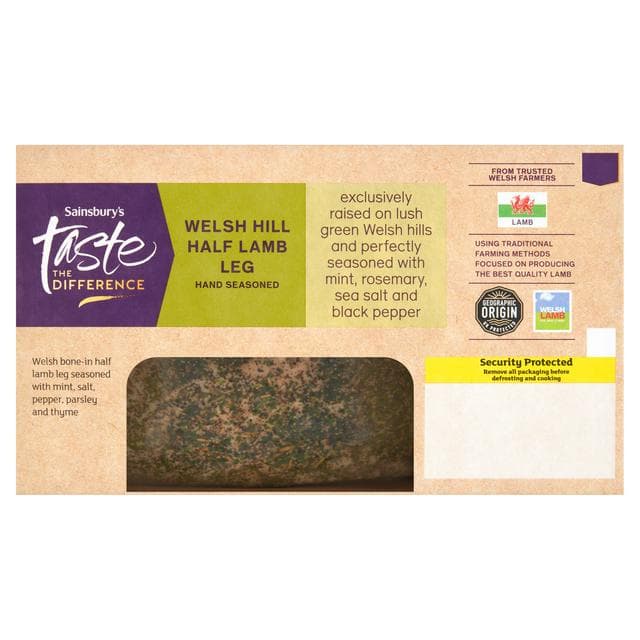 Sainsbury's (Approx. 818g-1222g) Welsh Hill Half Lamb Leg, Taste the Difference - gallery image 1