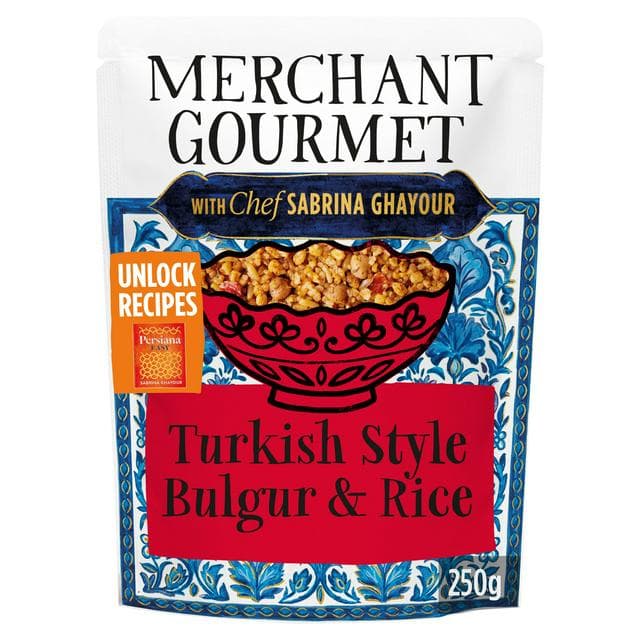 Merchant Gourmet 250g Turkish Style Bulgur & Rice with Chickpeas, Red Pepper & Tomato - gallery image 1