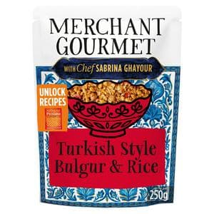 Merchant Gourmet 250g Turkish Style Bulgur & Rice with Chickpeas, Red Pepper & Tomato