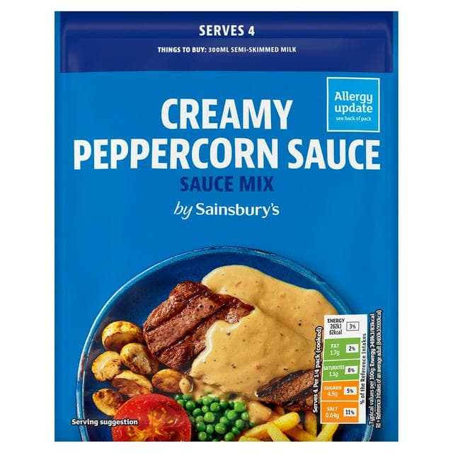 Sainsbury's 25g Creamy Peppercorn Sauce Mix - gallery image 1