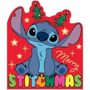 Carlton Merry Christmas Disney Lilo & Stitch Design Greeting Card