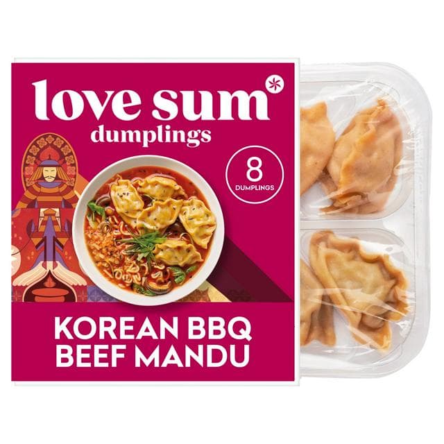 Love Sum 8 Dumplings Korean BBQ Beef Mandu 200g - gallery image 1