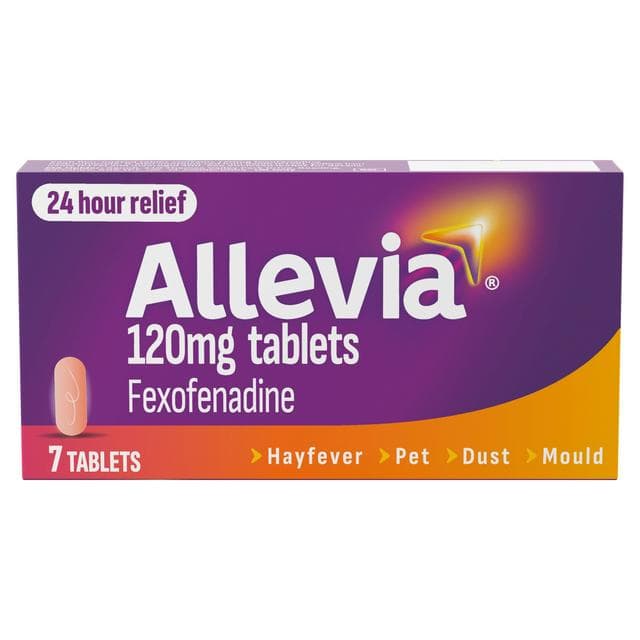 Allevia Hayfever & Allergy Relief Fexofenadine Tablets 120mg x7 - gallery image 1