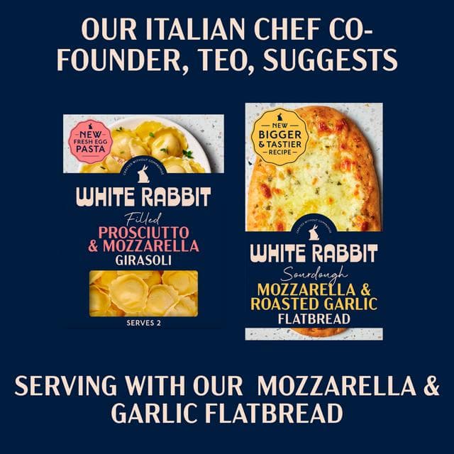 White Rabbit 250g Prosciutto & Mozzarella Gluten Free Filled Girasoli Pasta - gallery image 5