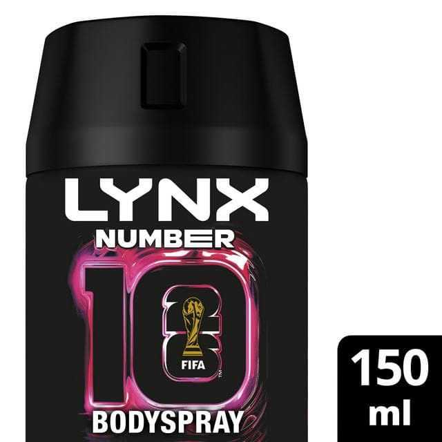 Lynx 150ml FIFA Number 10 Aerosol Body Spray, Limited Edition - gallery image 1