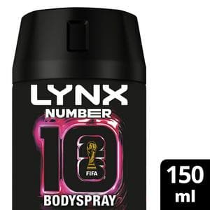 Lynx 150ml FIFA Number 10 Aerosol Body Spray, Limited Edition