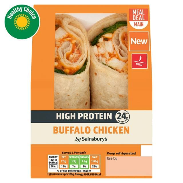 Sainsbury's High Protein Buffalo Chicken Wrap - gallery image 1