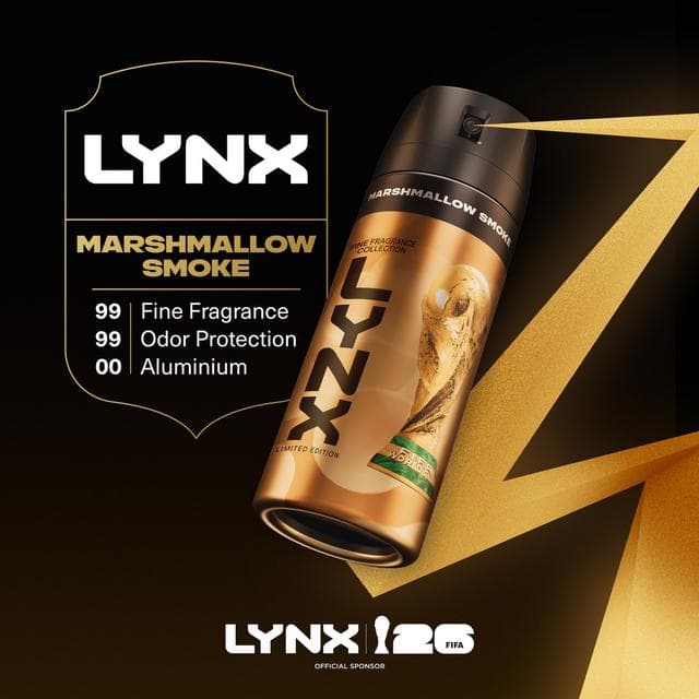 Lynx 200ml FIFA Fine Fragrance Collection Marshmallow Smoke Premium Body Spray, Limited Edition - gallery image 3