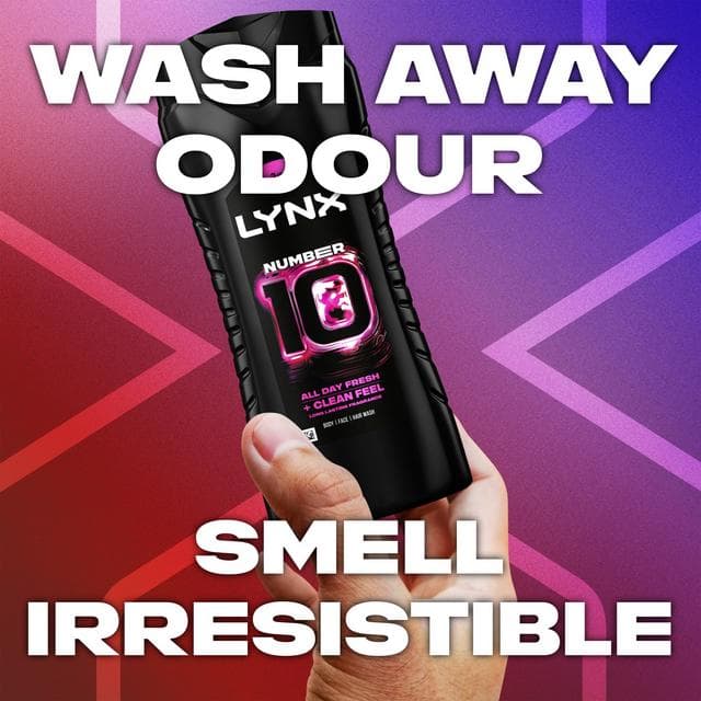 Lynx 500ml Number 10 3 in 1 Body Wash, FIFA Limited Edition - gallery image 3