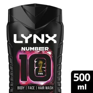 Lynx 500ml Number 10 3 in 1 Body Wash, FIFA Limited Edition