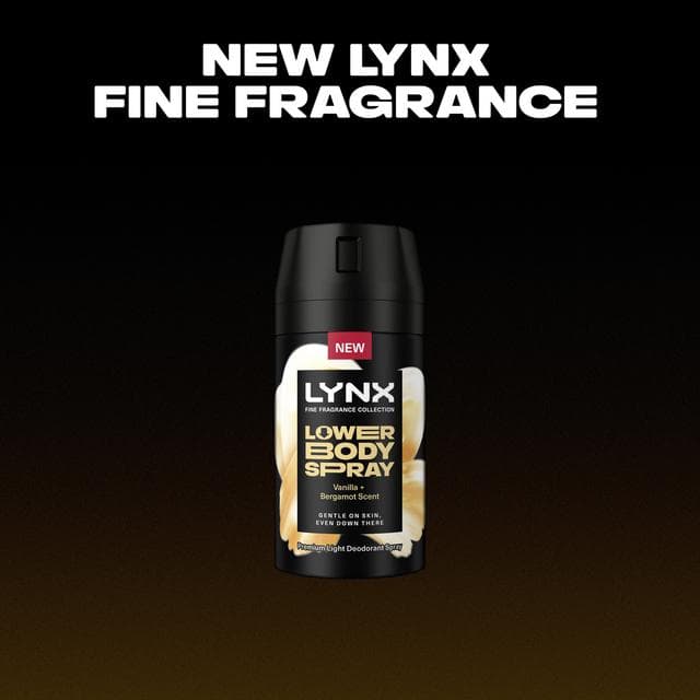 Lynx 100ml Vanilla + Bergamot Lower Body Spray - gallery image 2