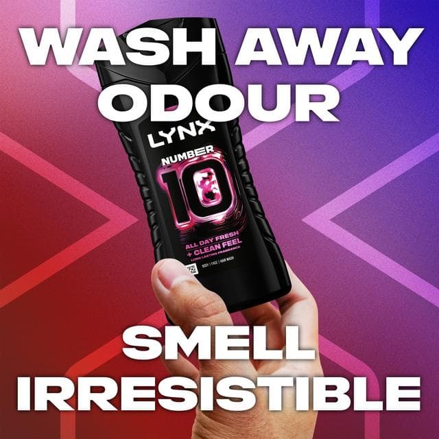 Lynx 225ml Number 10 3 in 1 Body Wash, FIFA Limited Edition - gallery image 3
