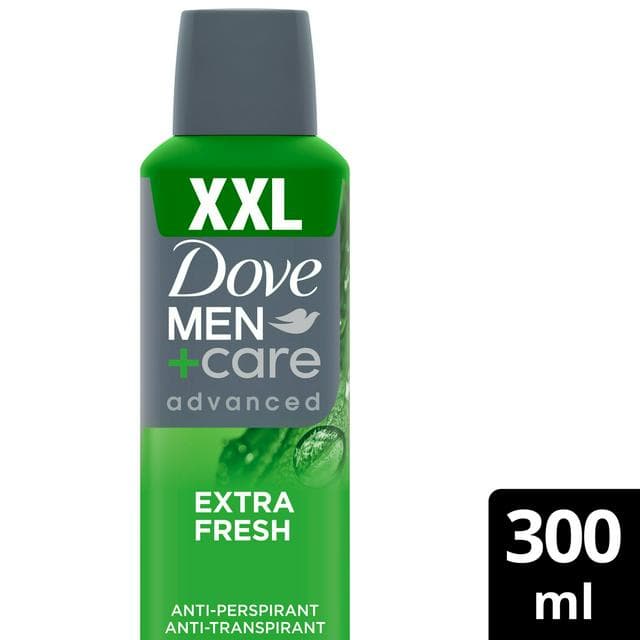Dove Men+Care 300ml Advanced Extra Fresh XXL Antiperspirant Aerosol Deodorant Spray - gallery image 1