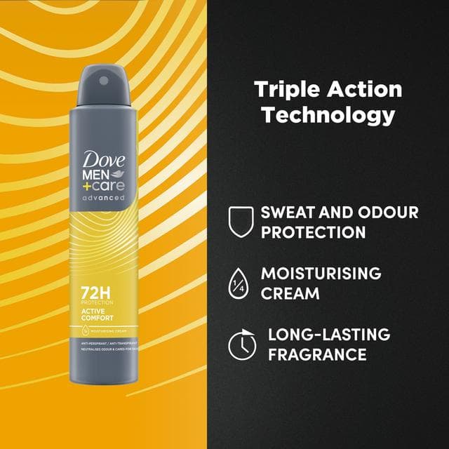 Dove Men+Care 200ml Advanced Active Comfort Antiperspirant Aerosol Deodorant Spray, FIFA Limited Collection - gallery image 2