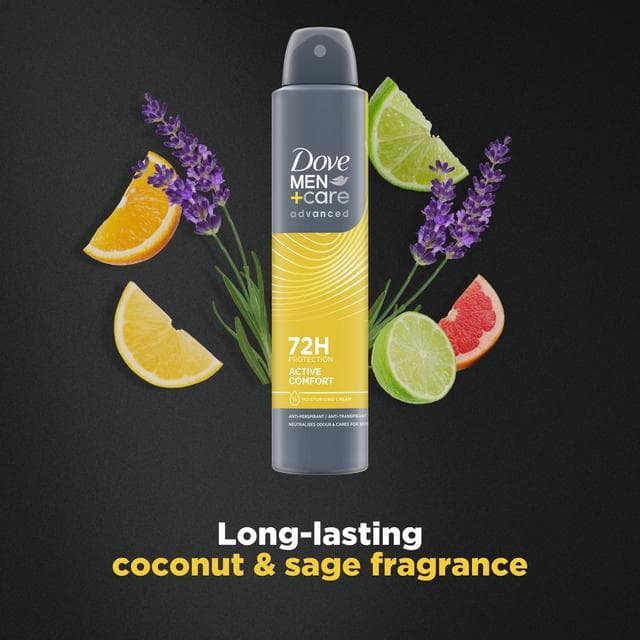 Dove Men+Care 200ml Advanced Active Comfort Antiperspirant Aerosol Deodorant Spray, FIFA Limited Collection - gallery image 3