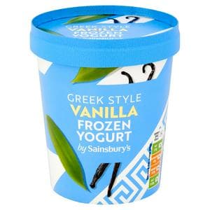 Sainsbury's 480ml Greek Style Vanilla Frozen Yogurt