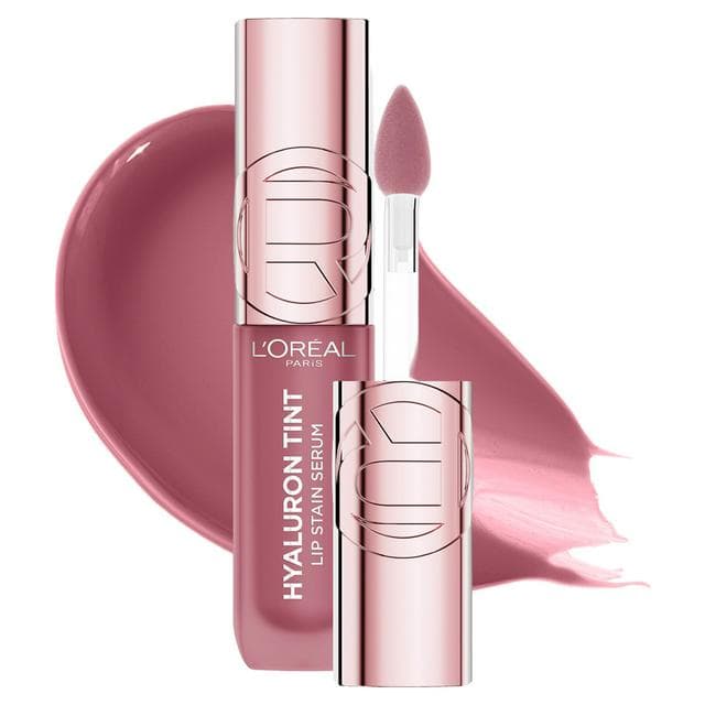L'Oréal Paris Lip Stain Serum Hyaluron Tint Upto 2x More Hydrated 217 Smokey Mauve 5ml - gallery image 1