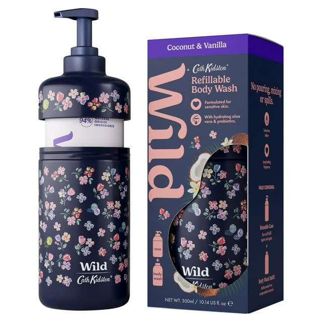Wild 300ml Coconut & Vanilla Cath Kidston Refillable Body Wash - gallery image 1