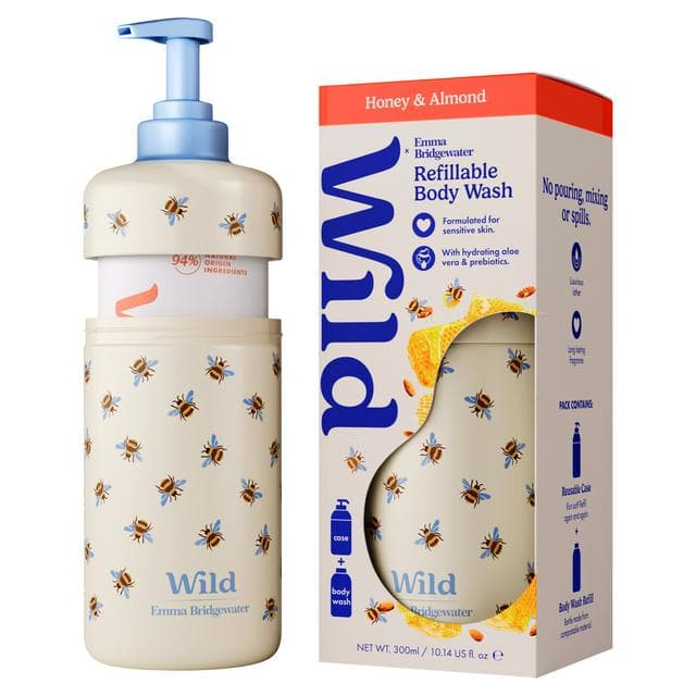 Wild 300ml Honey & Almond Emma Bridgewater Refillable Body Wash - gallery image 1