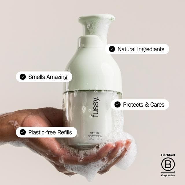 Fussy 320ml Refillable Natural Tropic Tonic Body Wash - gallery image 3