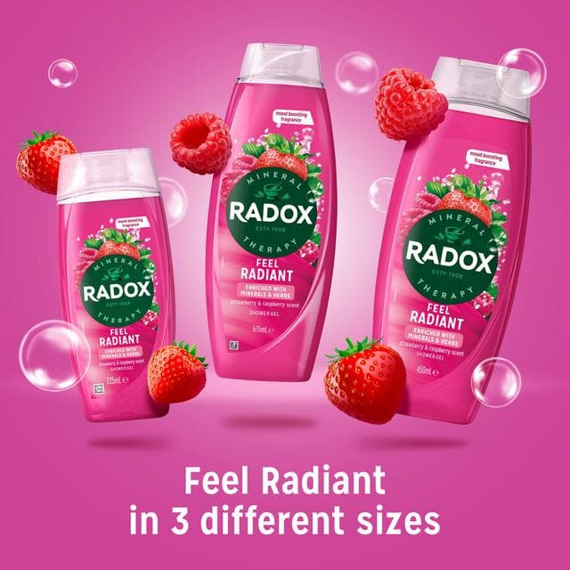 Radox 675ml Mineral Therapy Feel Radiant Shower Gel - gallery image 4