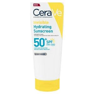 CeraVe 75ml Invisible Hydrating SPF 50+ Sunscreen
