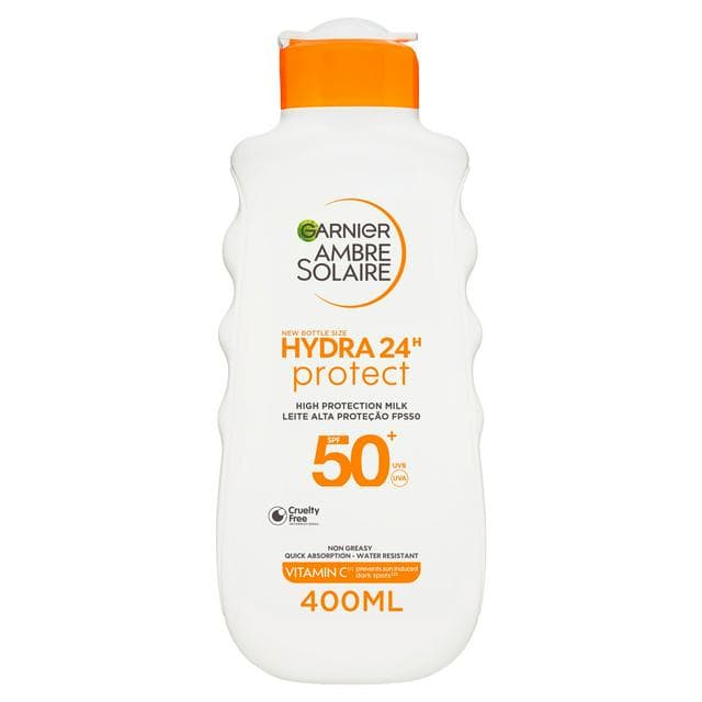 Garnier Ambre Solaire 400ml SPF 50 Hydra Sun Cream Lotion - gallery image 1
