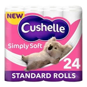 Cushelle Simply Soft Toilet Standard Rolls x24