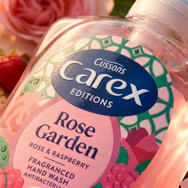 Carex 250ml Editions Rose Garden Rose & Raspberry Antibacterial Hand Wash - gallery image 4