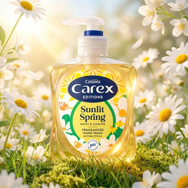 Carex Editions 250ml Sunlit Spring Daisy & Jasmine Antibacterial Hand Wash - gallery image 2